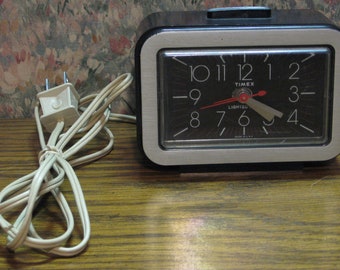 images Illuminight Analog Alarm Clock In Gray etsy