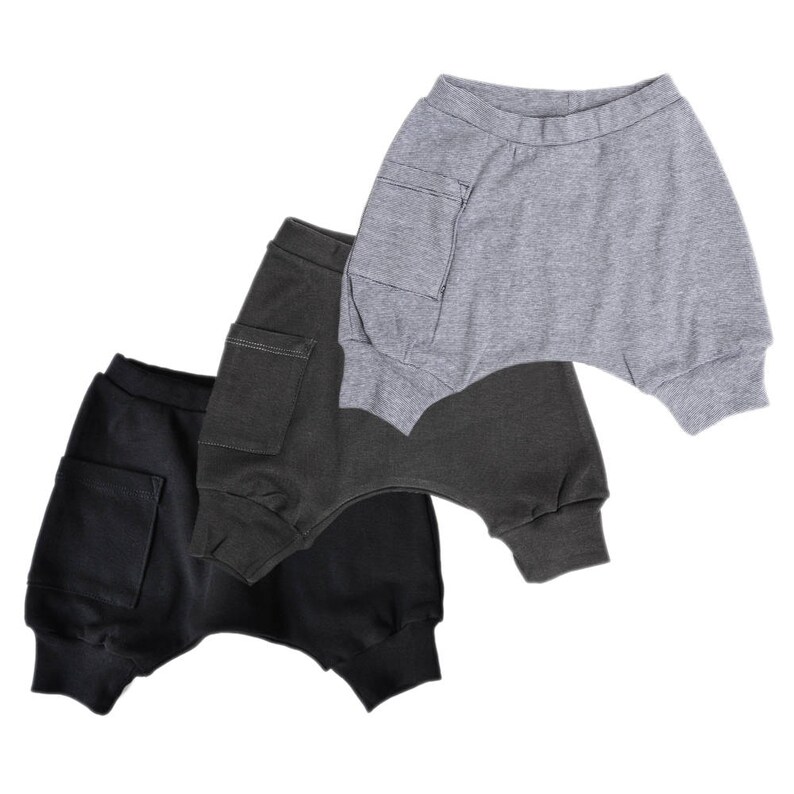 Set of 3 Baby Harem Shorts 3 Pairs Free Shipping Worldwide Etsy