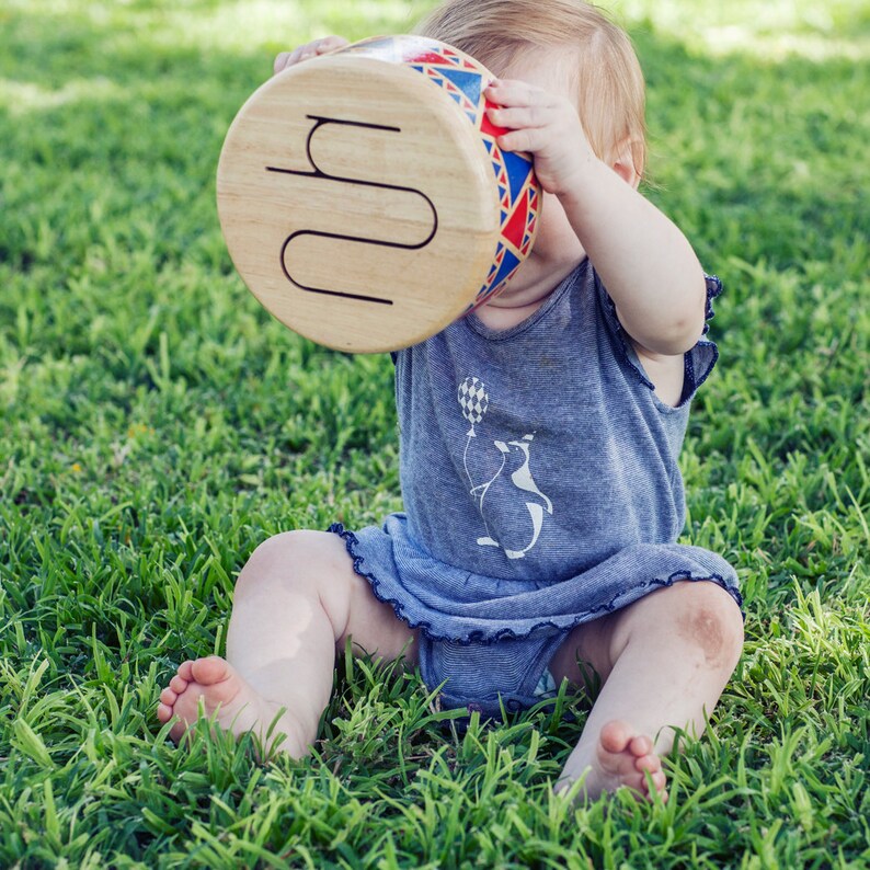 Baby Girl Romper organic cotton Denim Stripes Free Shipping Etsy