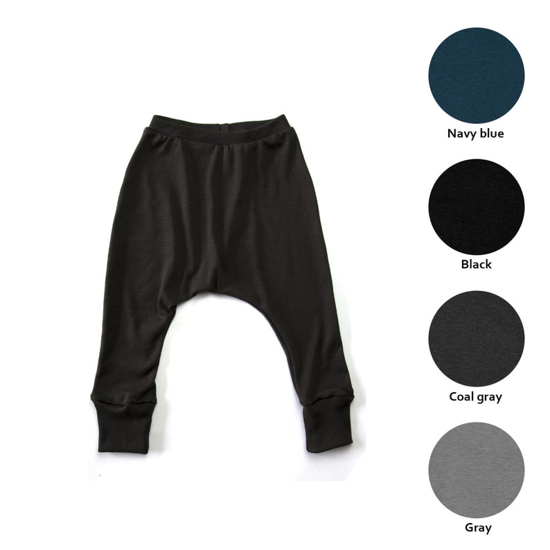 Kids Harem Pants Organic Cotton 4 Colors Options Free Etsy