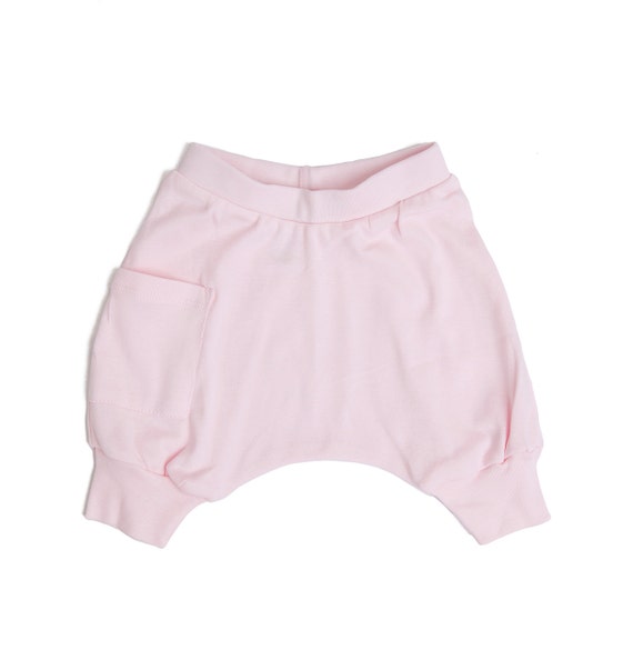Baby Girl Harem Shorts organic cotton Pink Free Shipping | Etsy
