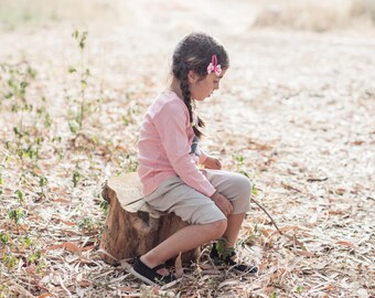Kids Clothes - Organic Toddler Clothes, Toddler Harem Shorts, Toddler Shorts, Kids Shorts, Toddler Boy Shorts - Mocha