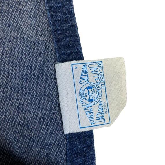 Vintage Sears Denim Bib Overalls NWOT Union Label… - image 8