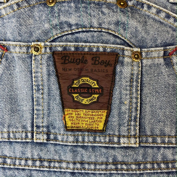 Vintage Bugle Boy Denim Bib Overalls - image 5