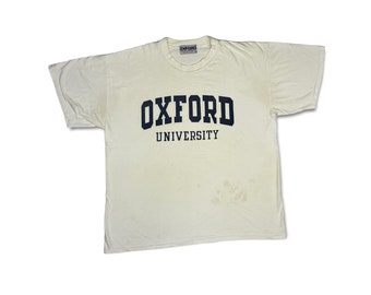 Vintage Oxford University Shirt Distressed