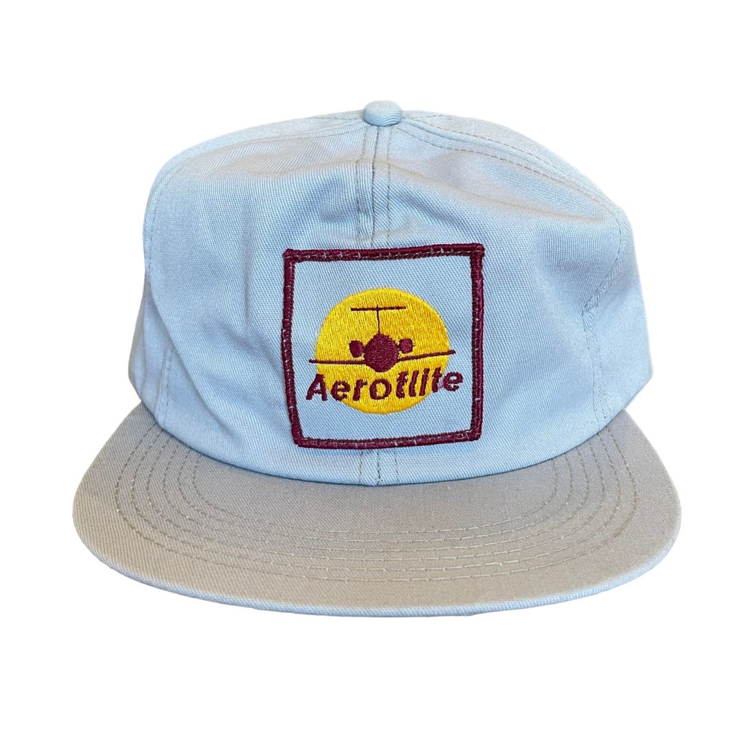 Vintage Aeroflite Patch Kproducts Hat Snapback Made in USA Airplane Captain Pilot Etsy
