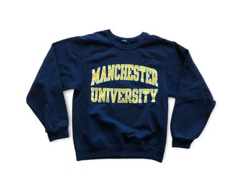 Vintage Manchester University Crewneck Sweatshirt