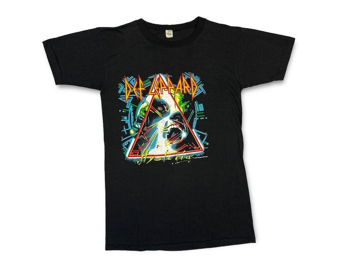Vintage Def Leppard 1987 Hysteria Tour Tee Band Shirt Single Stitched XLT
