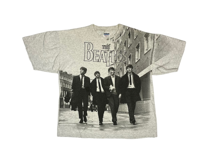 Vintage The Beatles All Over Print Shirt AOP Band Tee