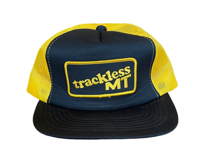 Vintage Trackless MT Patch Mesh Trucker Hat Snapback