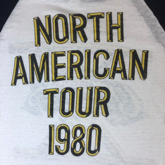 T-shirt Vintage COMMODORES North American Tour 1980 - Taille M, Coton, Motif Tournée USA