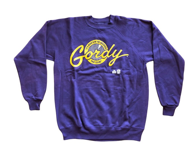 Vintage Berry Gordy Records Label Motown Purple Crewneck Sweatshirt Made in USA