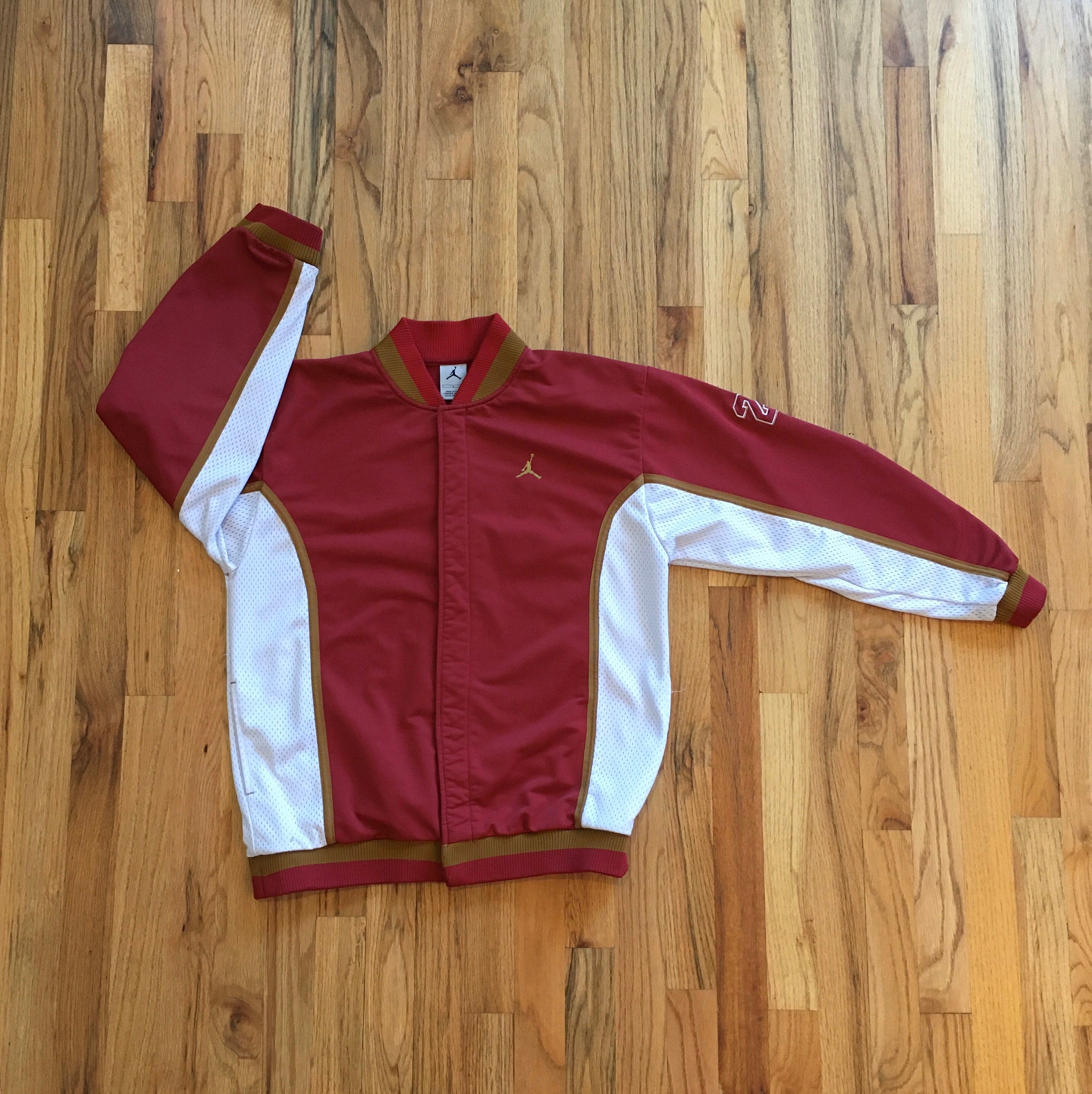 purple and white jordan jacket