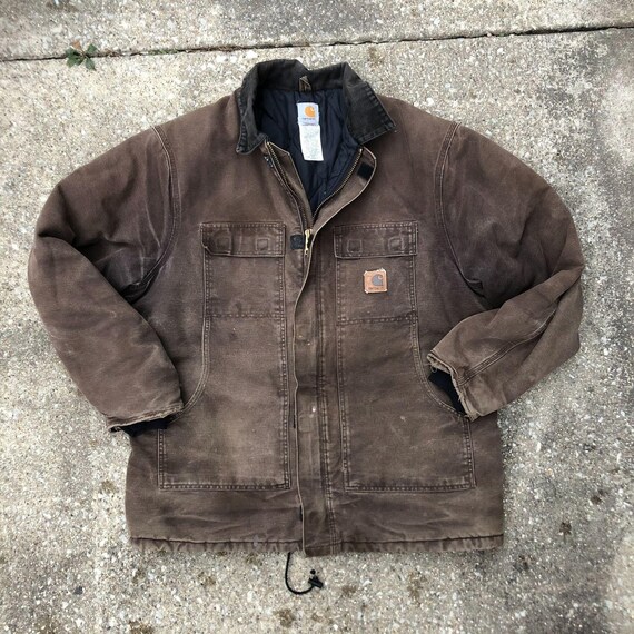 Vintage Carhartt Jacket Faded Distressed