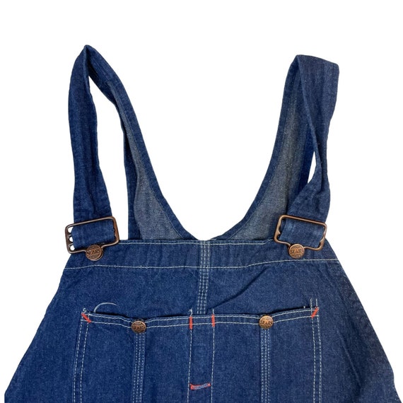 Vintage Sears Denim Bib Overalls NWOT Union Label… - image 5