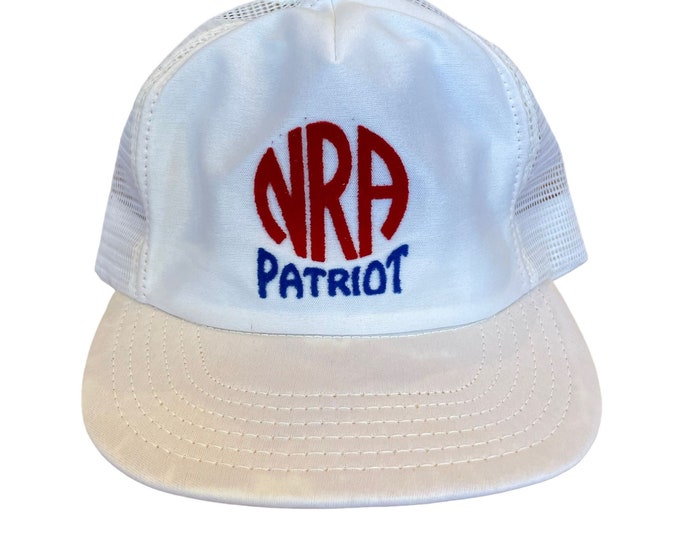 Vintage NRA Patriot Mesh Trucker Hat Snapback Made in USA