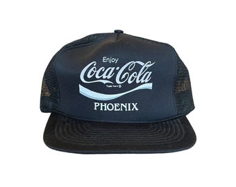 Vintage Coca Cola Phoenix Mesh Trucker Hat Rope Bill Snapback