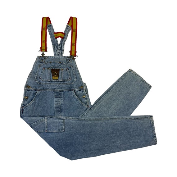 Vintage Bugle Boy Denim Bib Overalls - image 1