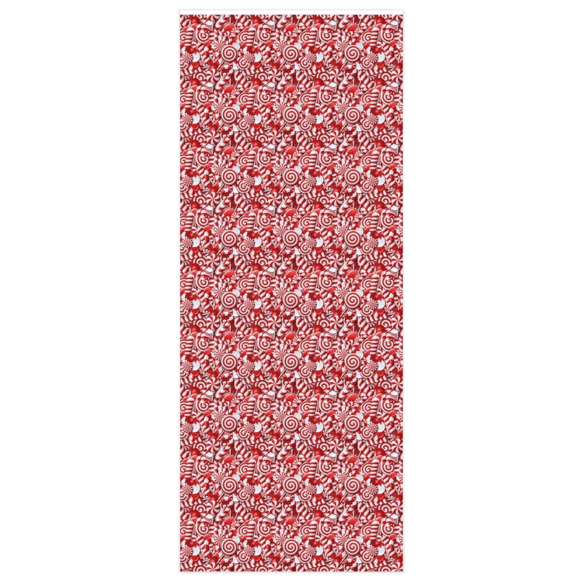 Red and White Peppermint Strip Holiday Christmas Gift Premium Wrapping  Paper 15ft