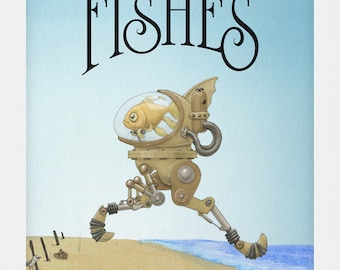 Libro infantil, Deseos para los peces escrito e ilustrado por C. Spliedt