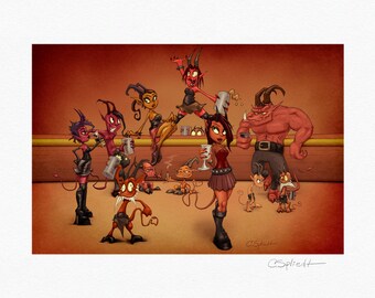 Demon Bar 11" x 8.5" - Fine Art Print