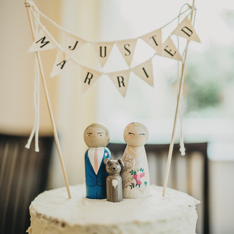 Personalized Wedding Cake Topper Bride Groom Custom Unique Etsy