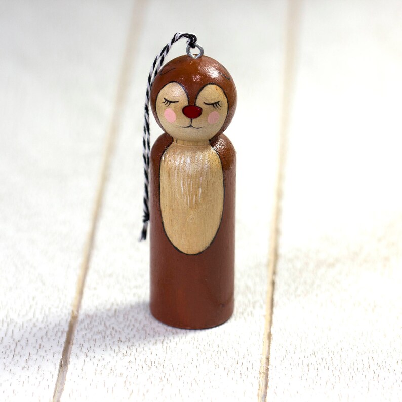 Rudolph Ornament Christmas Ornament Rudolph Peg Dolls Etsy