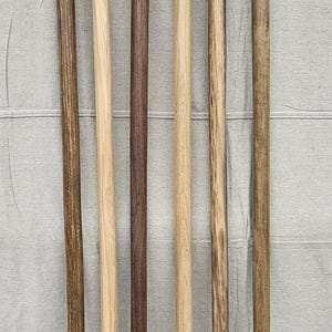 Wooden Walking Sticks: Walnut, Oak, Hickory, Cherry, Aspen, Cypress