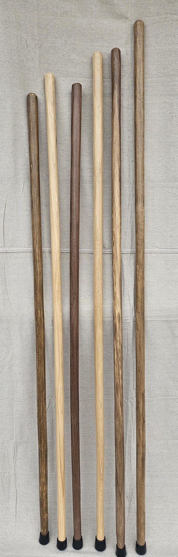 Wooden Walking Sticks: Walnut, Oak, Hickory, Cherry, Aspen