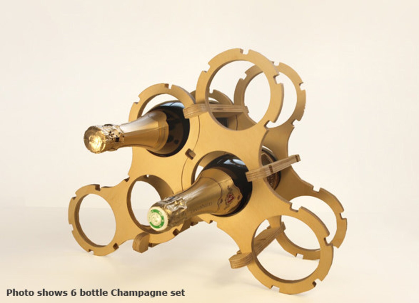 Champagne Wine Rack 6 Bottles Set Etsy