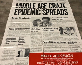 Middle Age Crazy Vintage Movie Poster