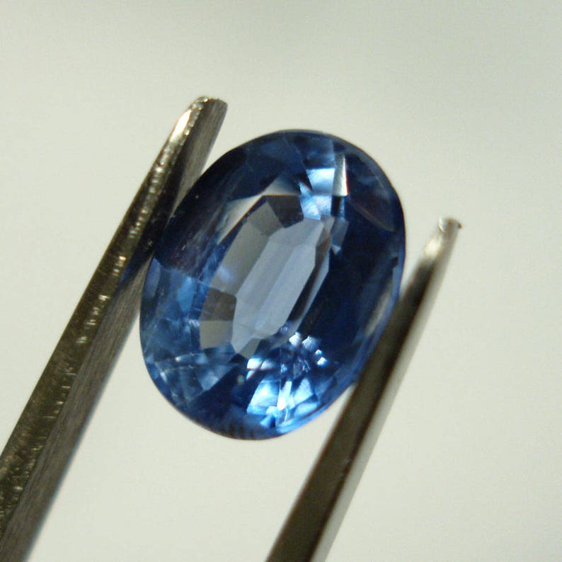 Faceted KYANITE oval gemstone 9 x 7 mm 2.69 carats beautiful Etsy