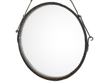 Round Mirrors frame, wrought iron, hand forged  (mir-round)