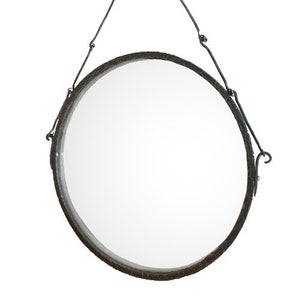 Round Mirrors frame, wrought iron, hand forged  (mir-round)