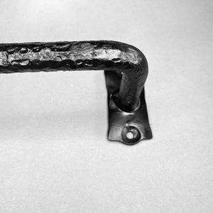 FREE SHIPPING--Curved french Curtain rod, Wrought iron, all hand hammered. Window treatments. 3/4&quot; diam.