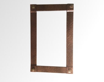 Expedition gratuites USA et Canada - Miroir en fer forgé avec faux fini vieux bronze