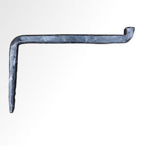 Staffa per mensola in ferro battuto forgiata a mano (25 x 18 cm) - Forgiatura industriale per impieghi gravosi