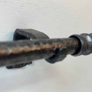 Curtain rod wrought iron with ball end