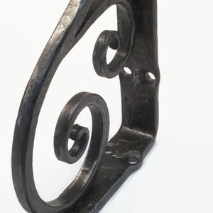 Free Shipping with couponsShelf bracket with scroll, Asymmetric, classical, wrought iron cl-2-asy image 2