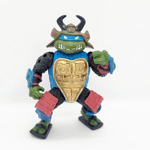 Leo der Sewer Samurai TMNT 1990 Teenage Mutant Ninja Turtles Gepanzert Leonardo 6 in Actionfigur 90er Jahre Cartoon Schildkröte