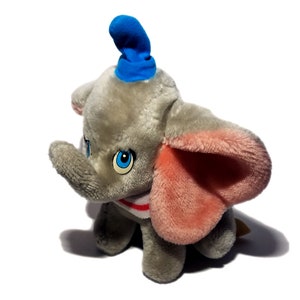 Dumbo Walt Disney Plush Toy Disneyland Parks Made in Korea 80s 90s Stuffed Toy Walt Disney Elephant RARE Disney Souvenir