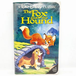 Walt Disney&#39;s the Fox and the Hound 1981 VHS Black Diamond Clam Shell Case RARE 1994 Release Animation Cartoon Video