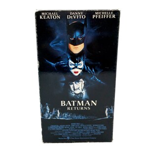 Batman Returns 1992 VHS Movie Tim Burton Michael Keaton - Etsy