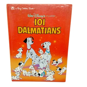 Walt Disney&#39;s 101 Dalmatians Classic Storybook Hardcover Children&#39;s Book a Big Golden Book 1991