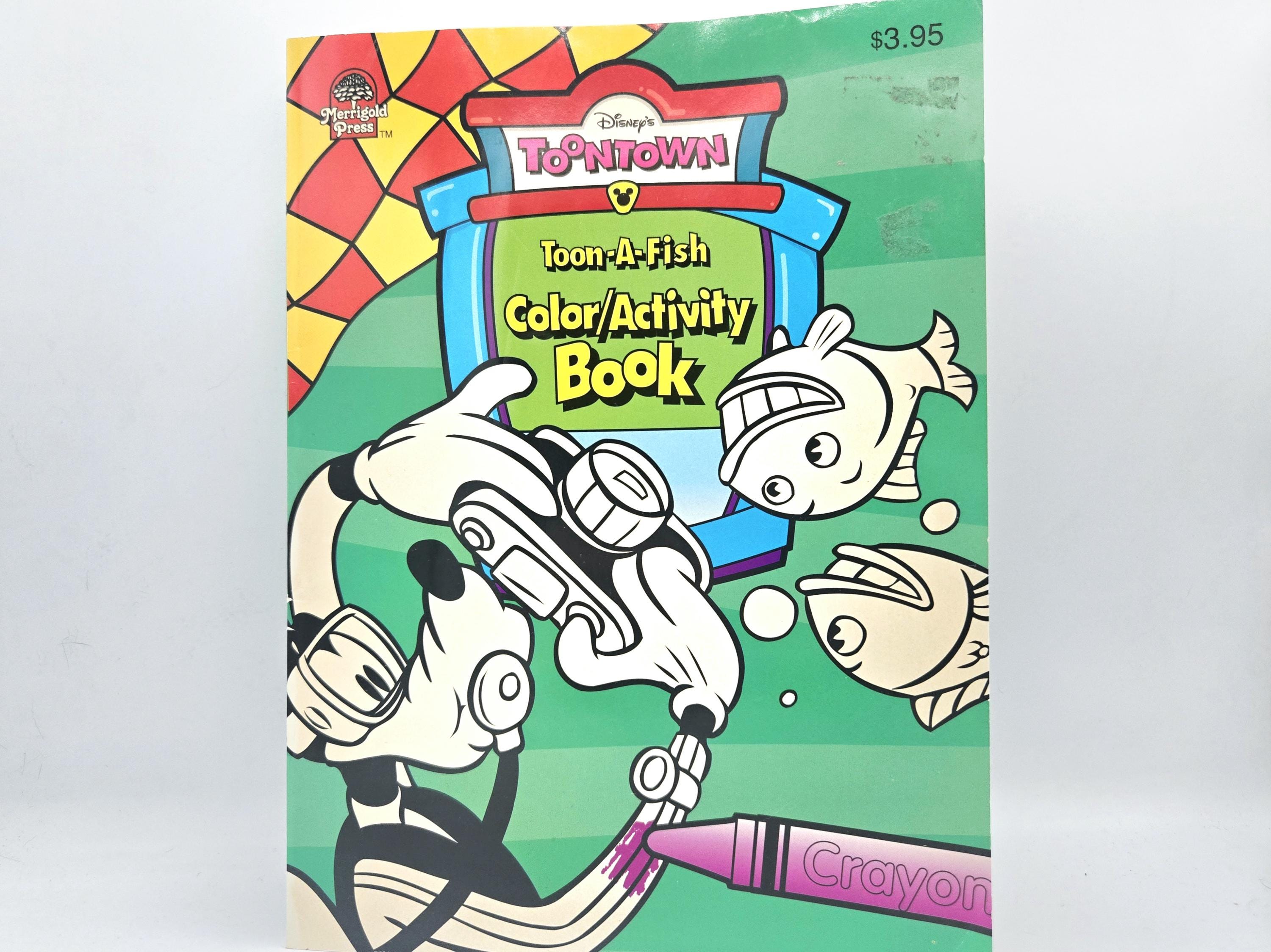 Disney's Toontown Toon - A - Fish Coloring Activity Book 1995 Merrigold ...