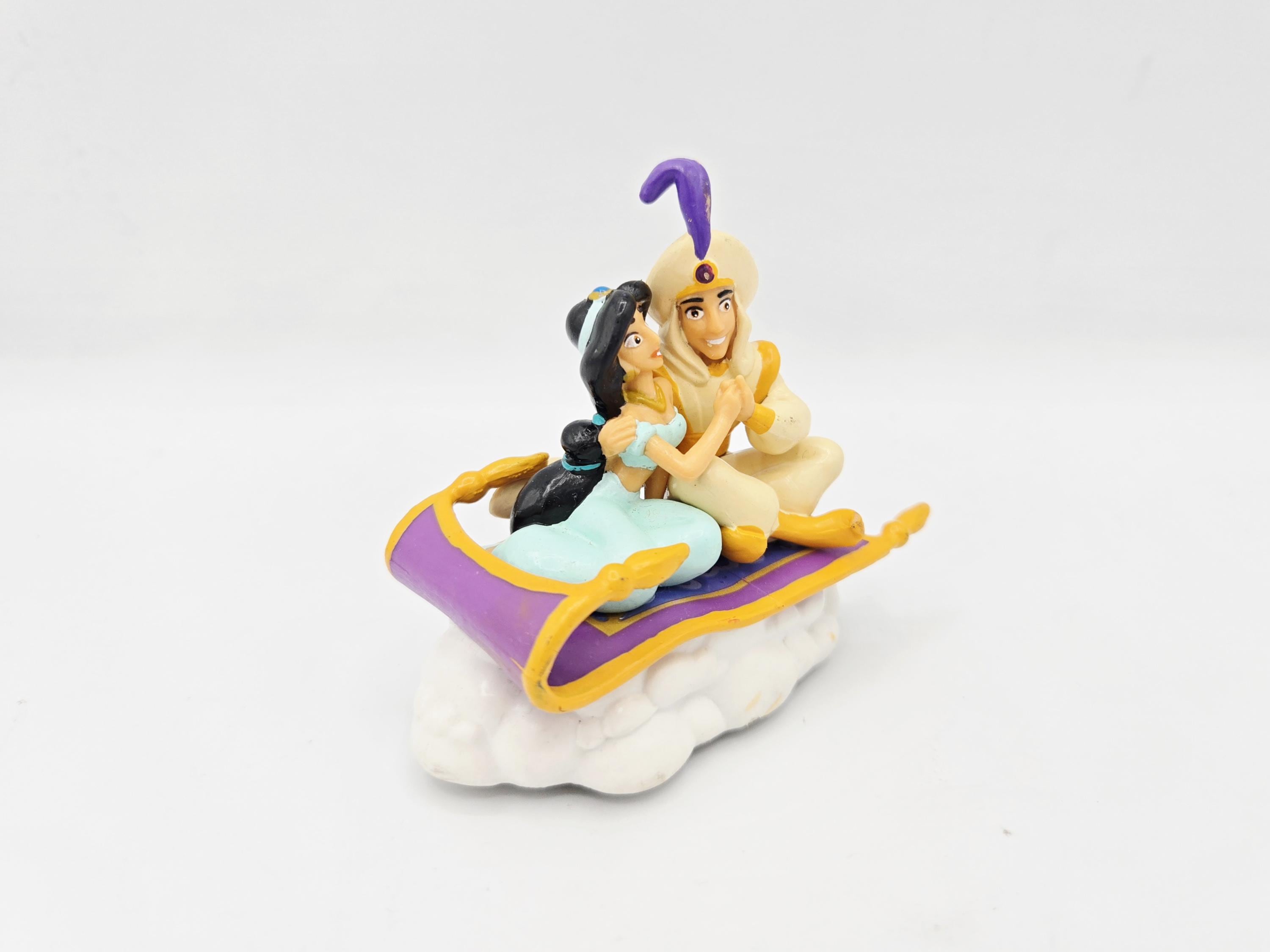Aladdin and Jasmine From Disney's Aladdin Vintage Applause Plastic