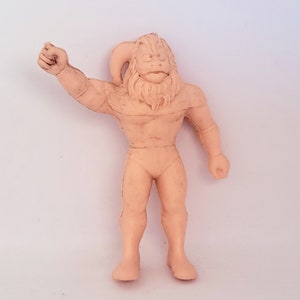 1985 M.U.S.C.L.E. Action Figure Kinnikuman Japan Original One Horned Ape Fighter 70s Kinkeshi rubber toy
