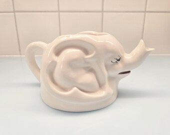 Elephant Creamer Vintage Leslie Furlong Art Deco Molded Pottery Ceramic RARE Collectible Drinkware Shawnee Style