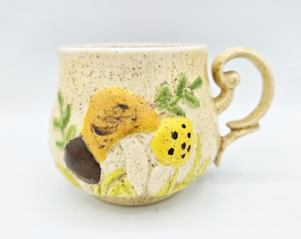 Tazza Arnels Mushroom dipinta a mano, tazza in ceramica vintage, metà secolo, da collezione, Cottagecore, rara, retrò, cucina, anni '70 e '80