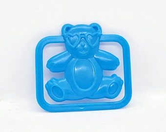 Lisa Frank Original Plastic Bear with Sunglasses Paperclip 1999 Vintage 90s Rare Made in Taiwan Collectible